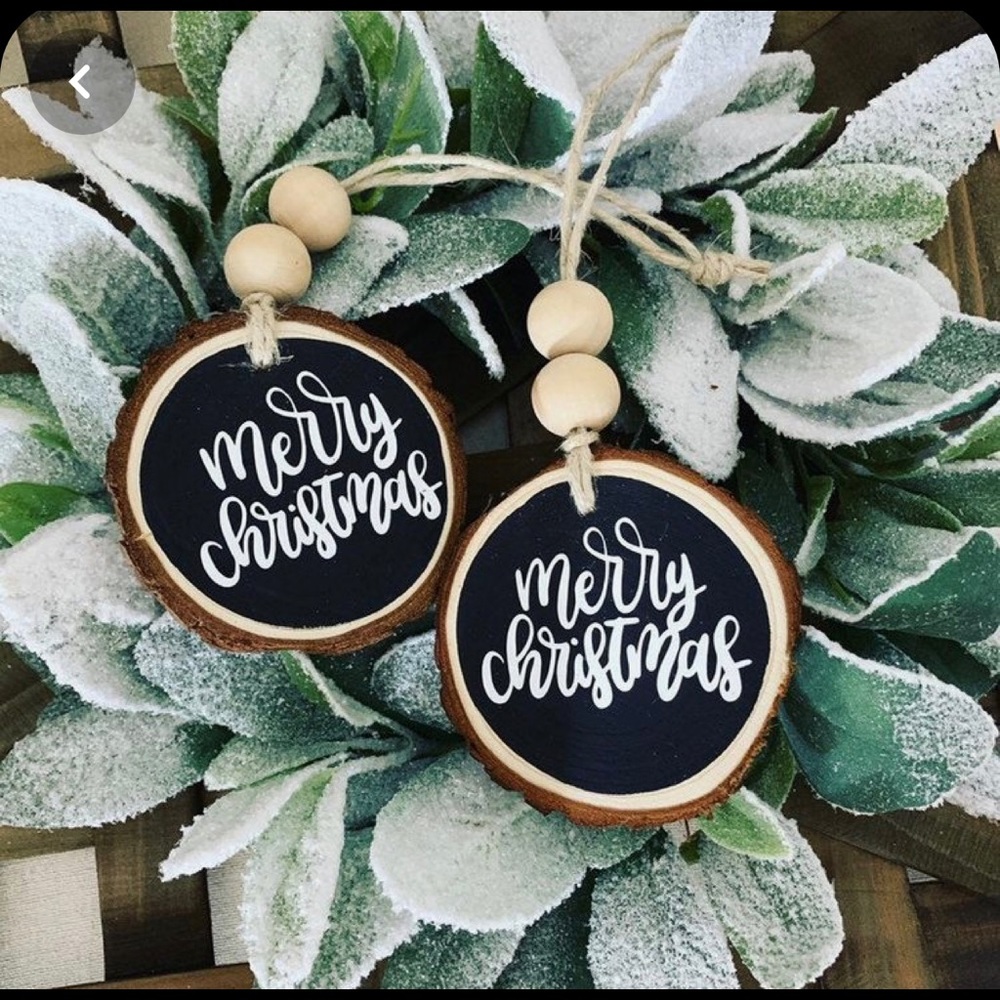 Hand painted Christmas ornaments